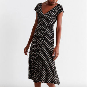 Urban Outfitters Malena Button-Down Midi Dress